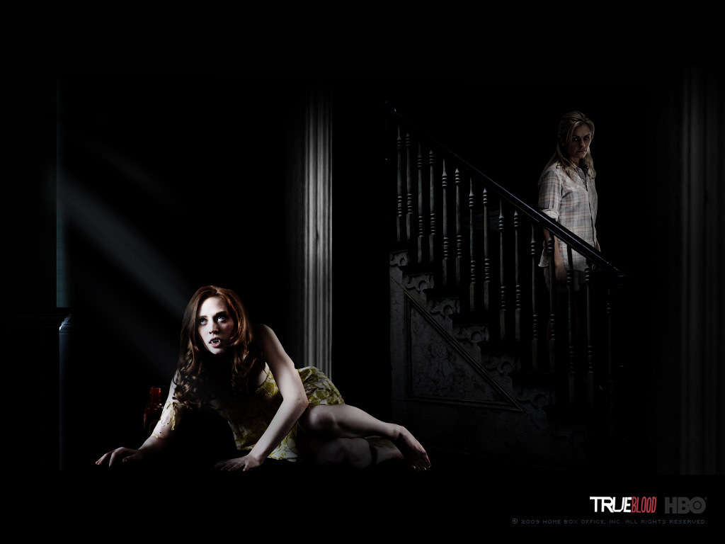 True Blood Hbo S Season Promo Wallpaper