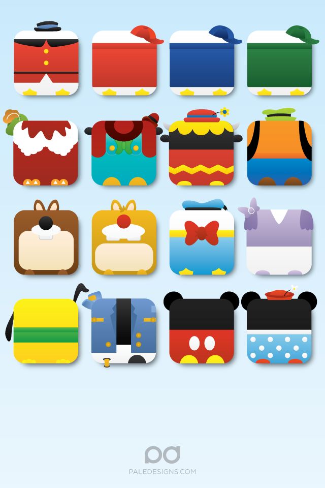 iPhone Disney Icon Wallpaper By Paledesigns