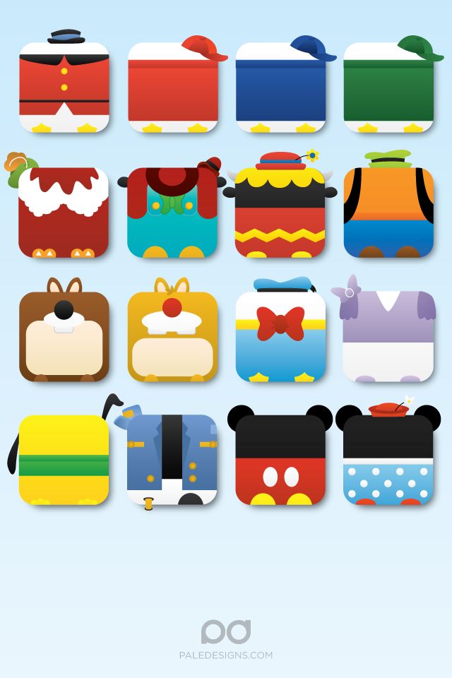 Iphone Disney Icon Wallpaper By Paledesigns