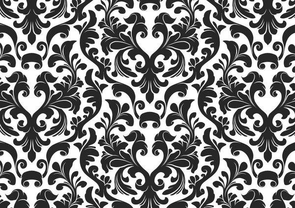 Damask Black And White Wallpaper Image At Clker Vector