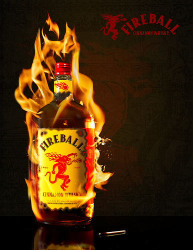 Fireball Whisky Ad Photo Sharing