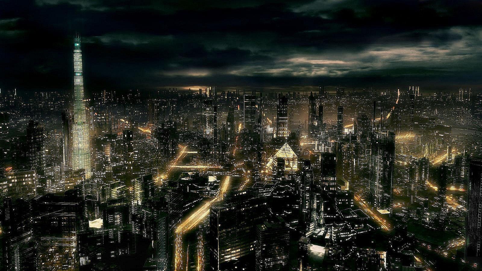 Dark City All Night HD Pictures 3d Wallpaper