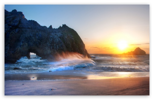 Big Sur Sunset HD Desktop Wallpaper High Definition Fullscreen