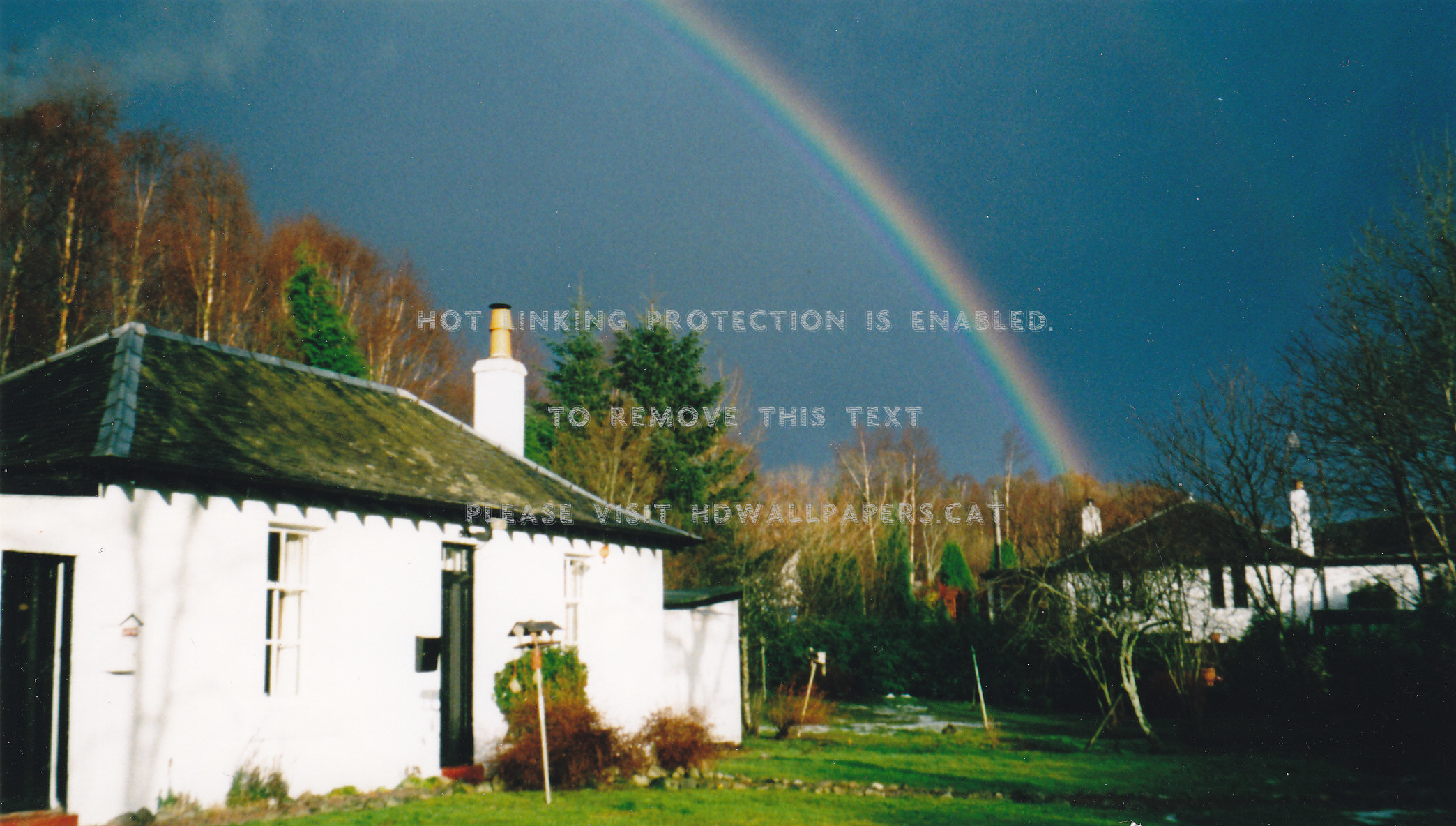 Rainbow Cottage Sunshower Roy Bridge Nature