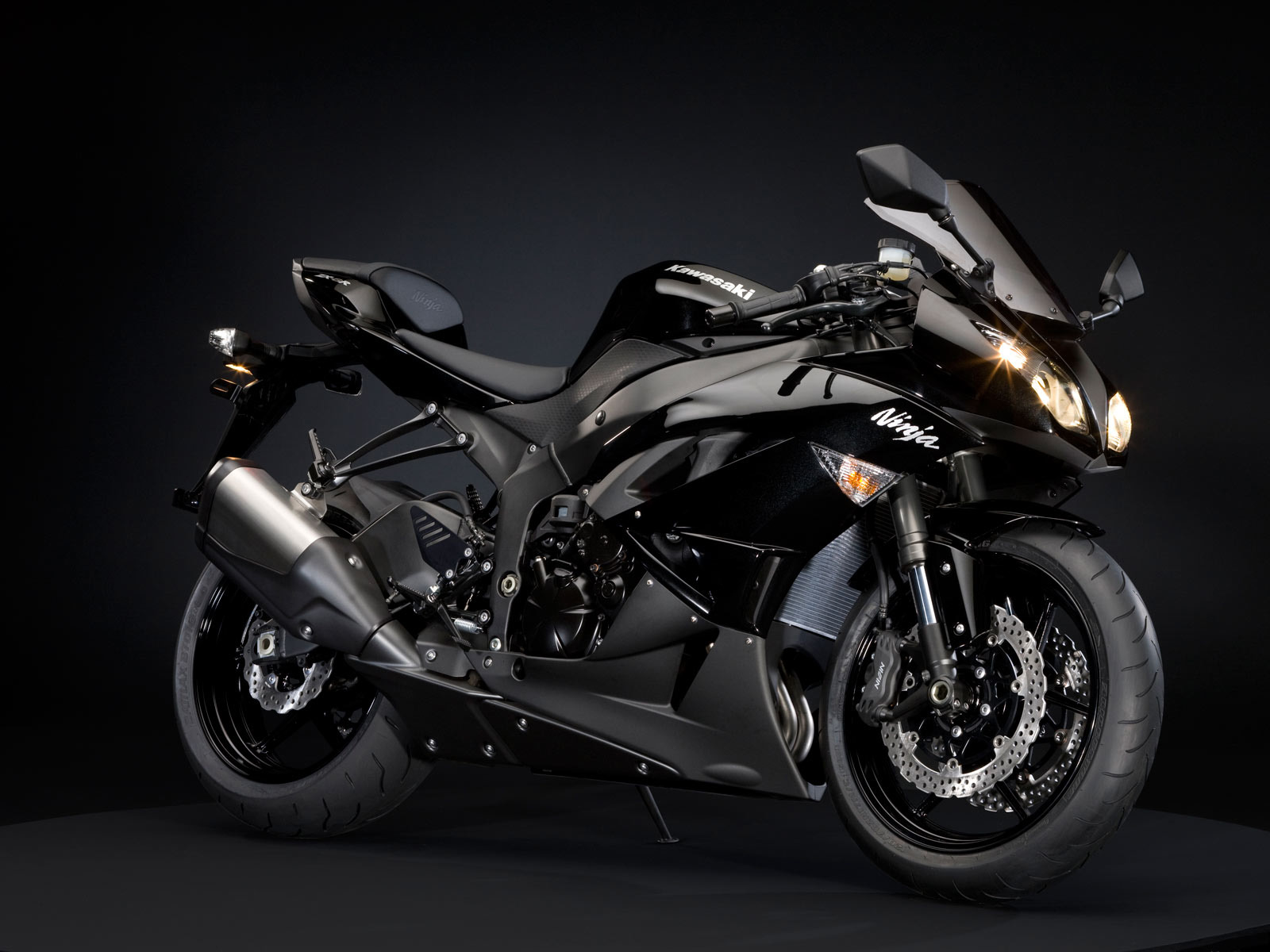 Hq Kawasaki Ninja Black Motorcycle Wallpaper Num