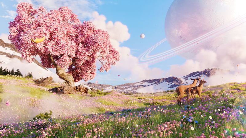 4k Saturn Wallpaper