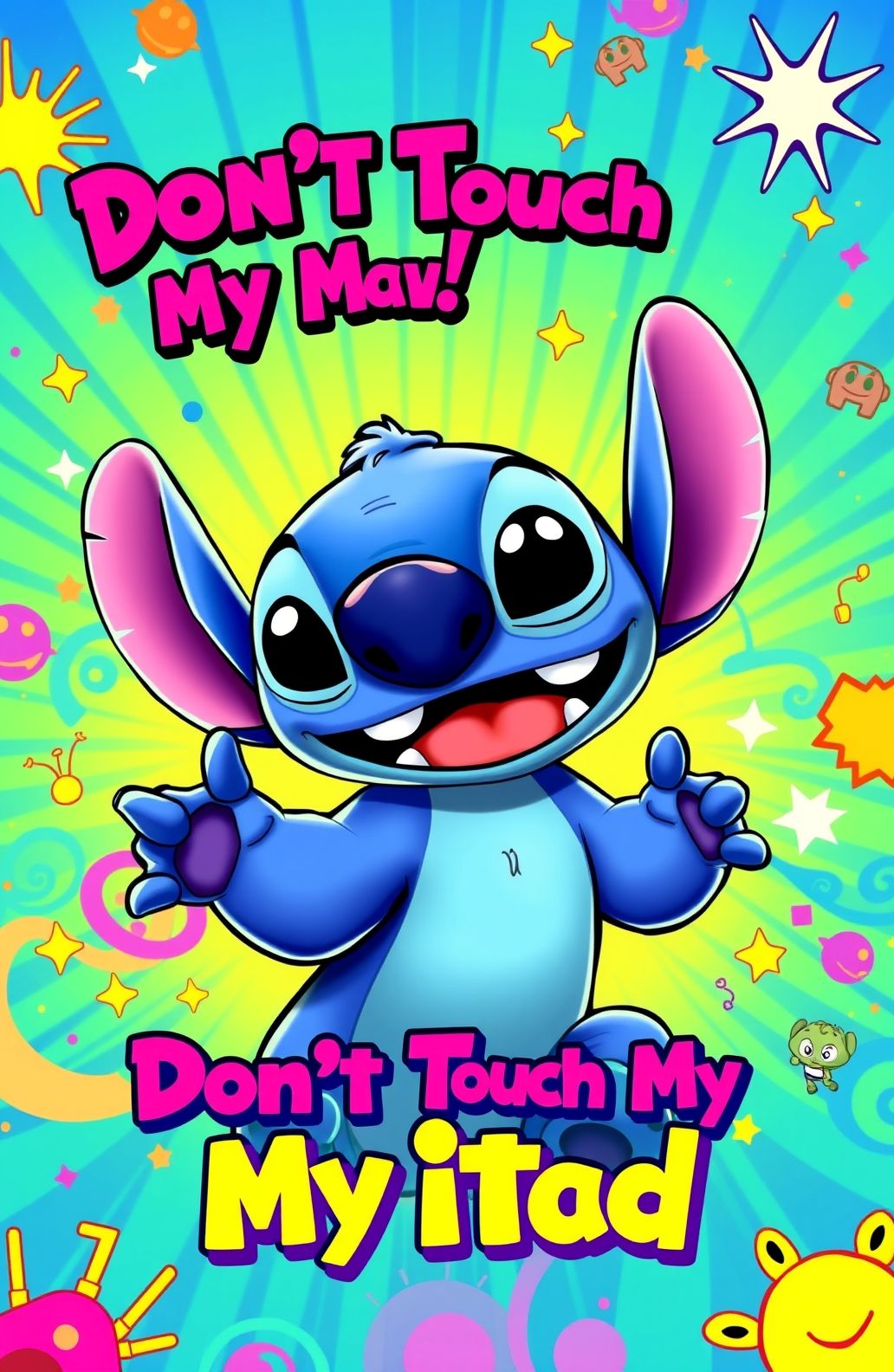 Don T Touch My iPad Stitch Wallpaper