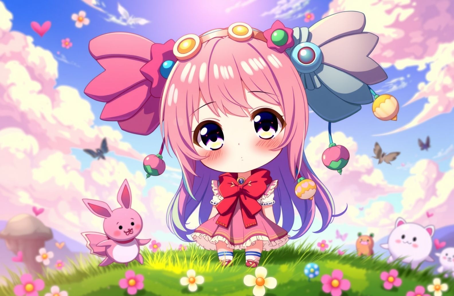 Cute Anime Girls HD Wallpaper