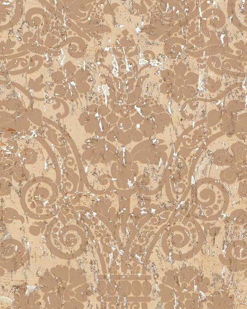Free download Curtis Damask Wallpaper Taupe and Metallic Silver Cork
