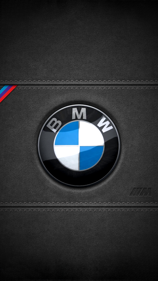 Bmw Leather Logo iPhone Wallpaper