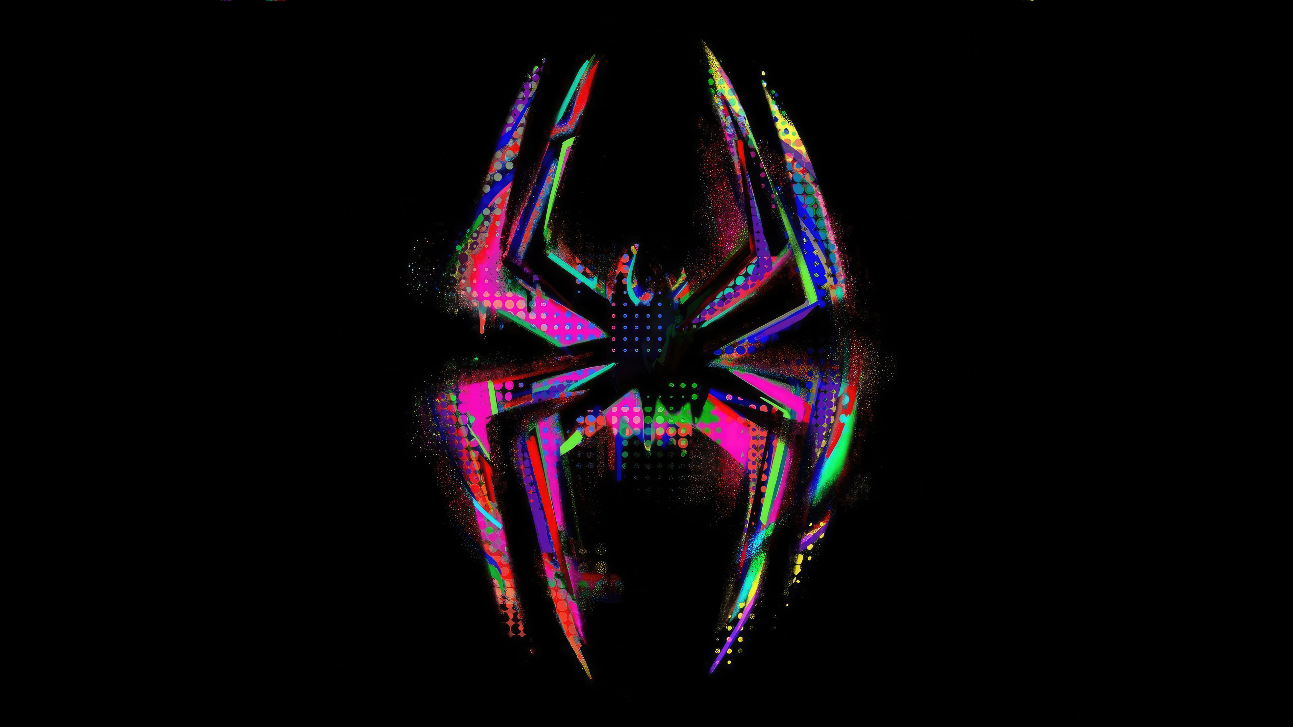 Spider Man Across The Verse Logo Wallpaper Resolution HD 4k