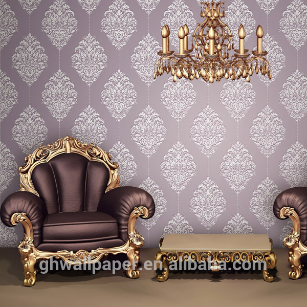 Damask Patterns Gold Wallpaper Chinese For Your Selection