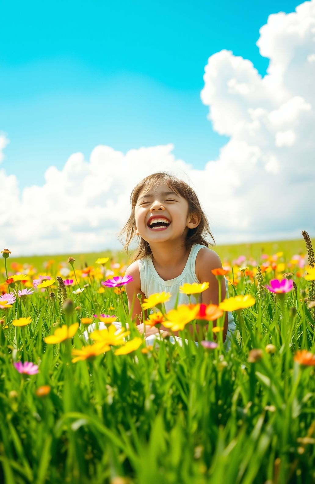 Happy Girl Wallpaper