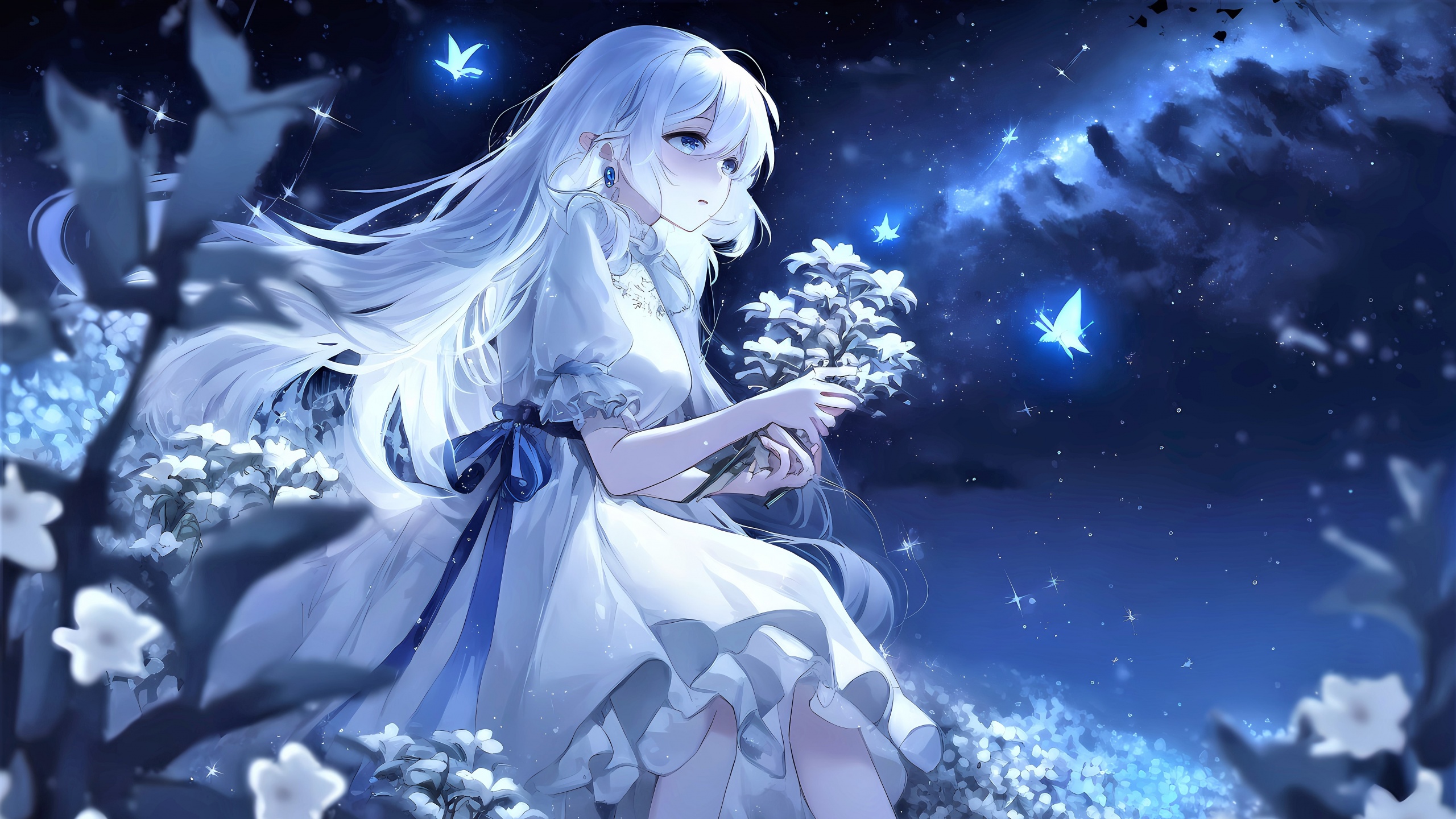 Anime Girl Wallpaper 4k Milky Way Dream