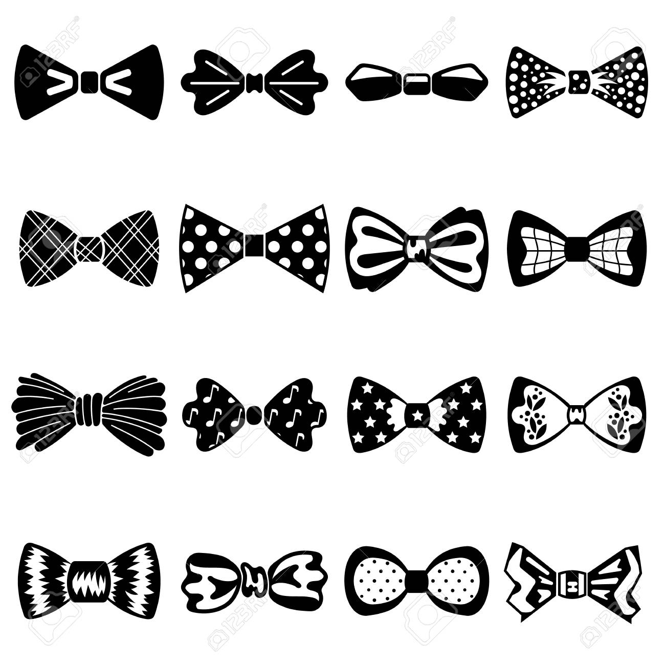 Free download Bowtie Icons Set Simple Set Of Bowtie Vector Icons For ...