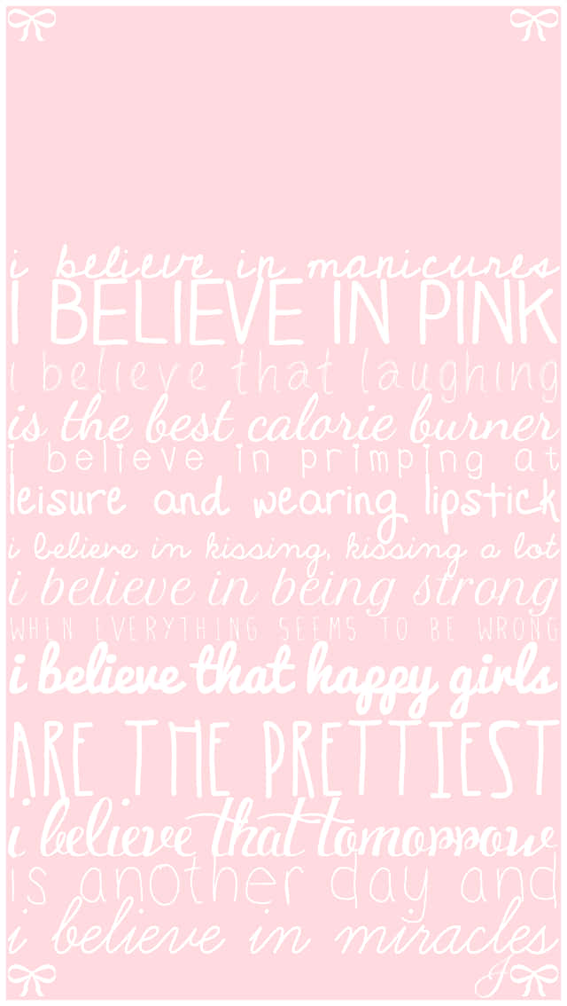 Girly Lock Screen Wallpaper