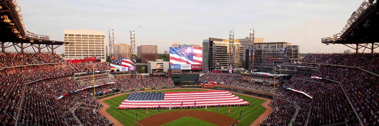 Atlanta Braves Schedule Suntrust Park American Flag