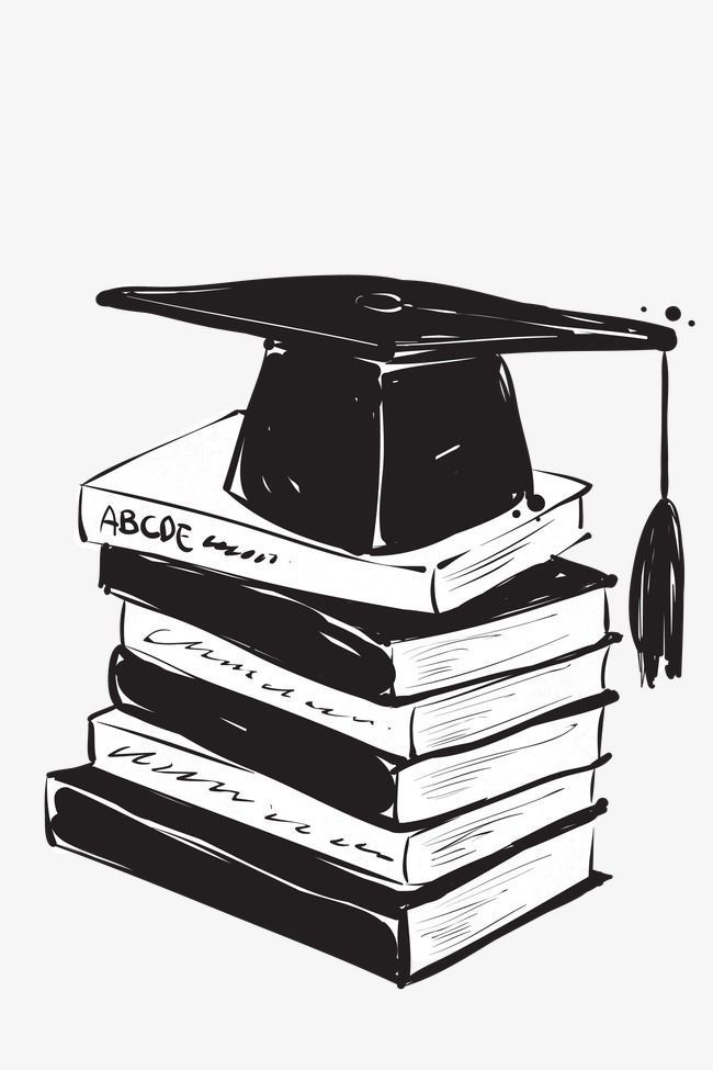Book Hat Bachelor Cap Graduation Season Element