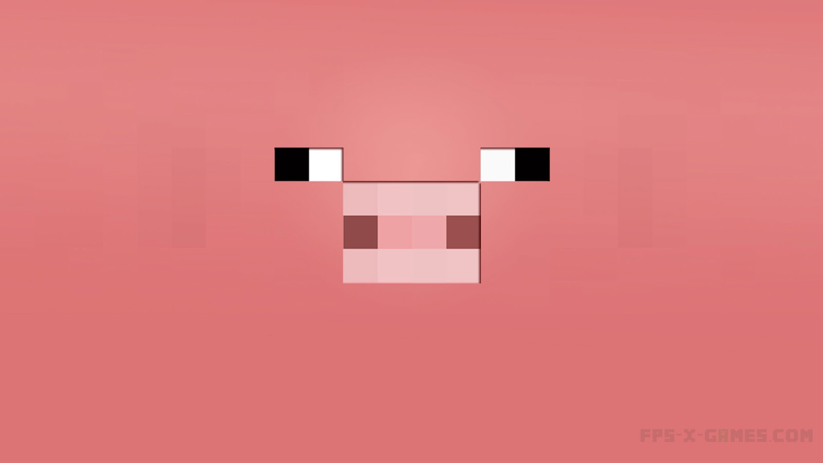 Pig Minecraft Desktop Wallpaper Skeleton