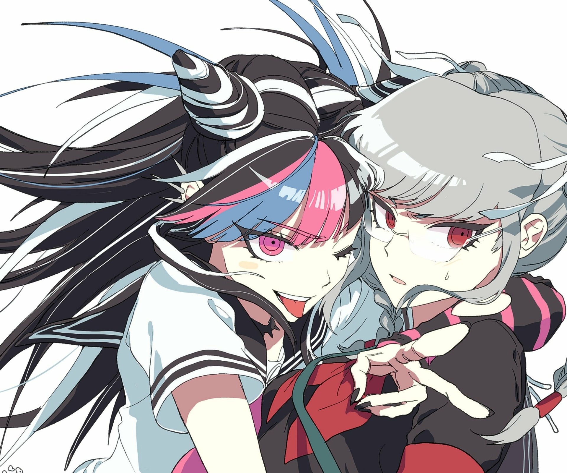 Peko Pekoyama Ibuki Mioda Video Game Danganronpa Wallpaper