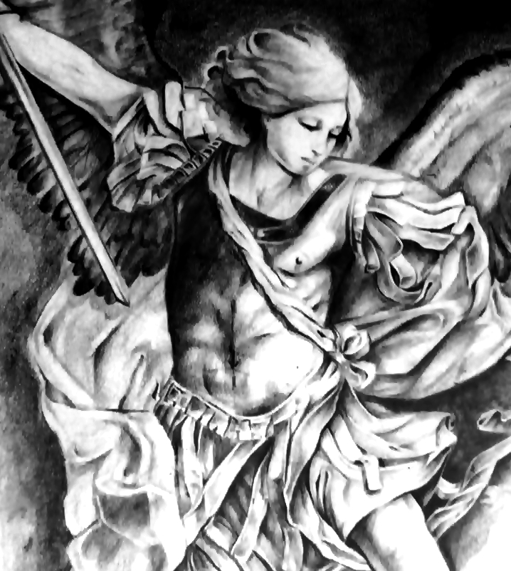 St Michael The Archangel Drawing By