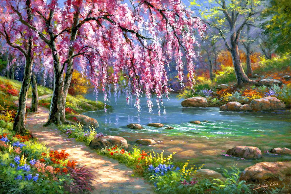 Spring In The Forest Wallpaper HD