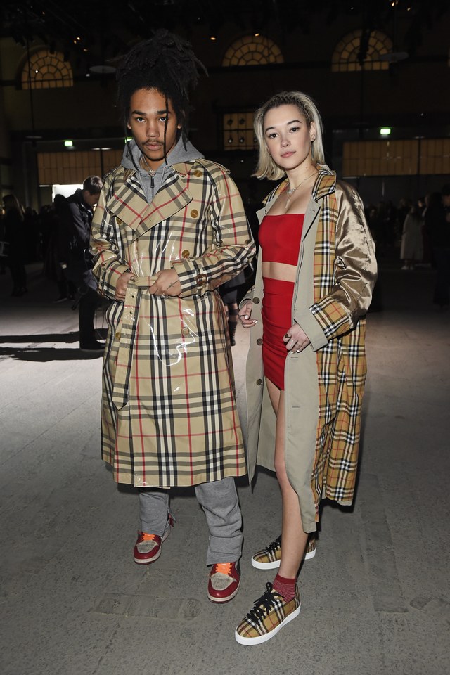 Sarah Snyder And Luka Sabbat Wore Matching Trench Coats To