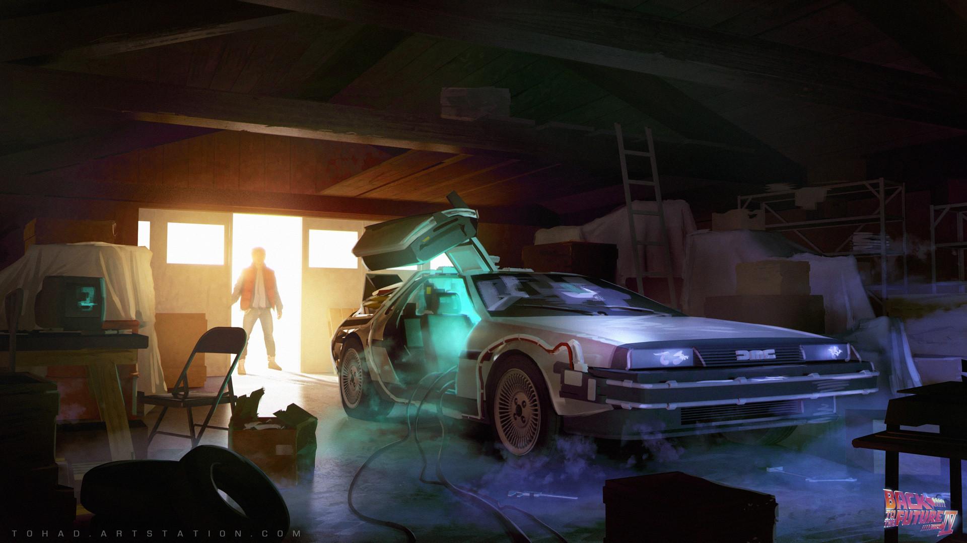 4511961 Marty McFly Back to the Future car magic DMC DeLorean