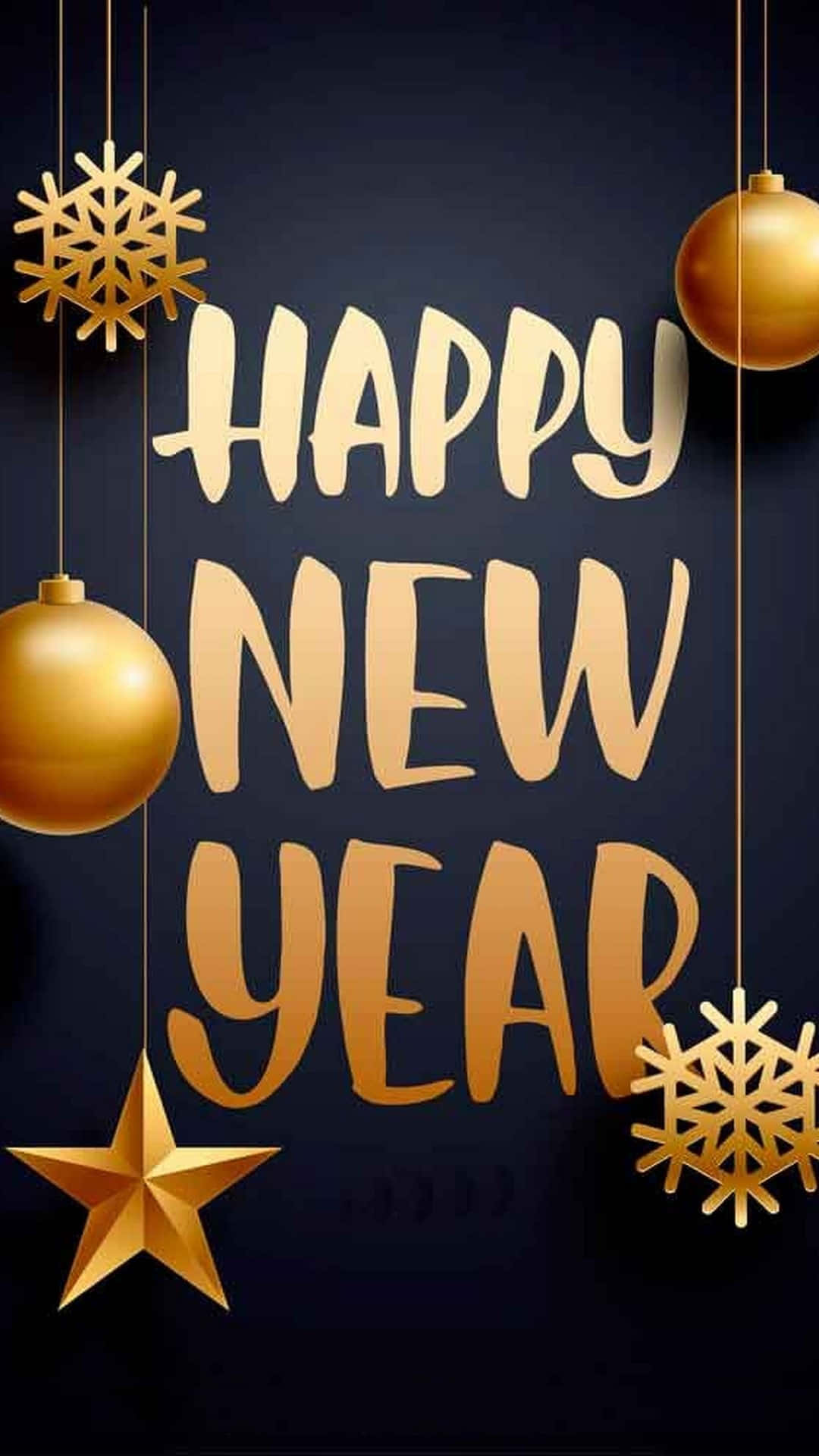 Happy New Year iPhone Wallpaper