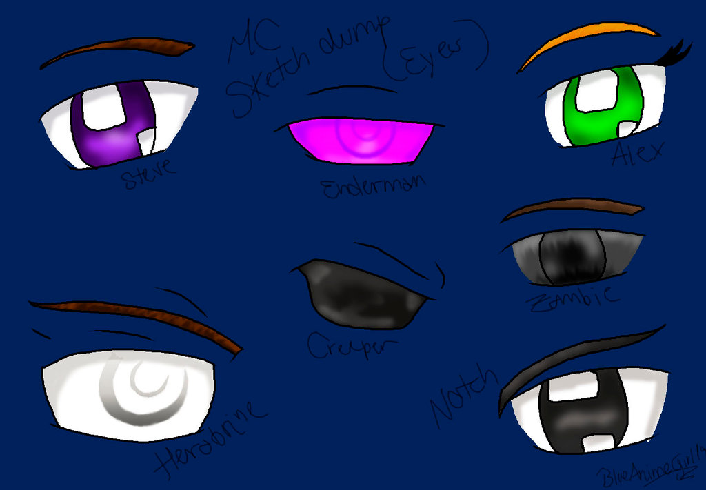 Mc Sketch Dump Eyes By Blueanimegirl19