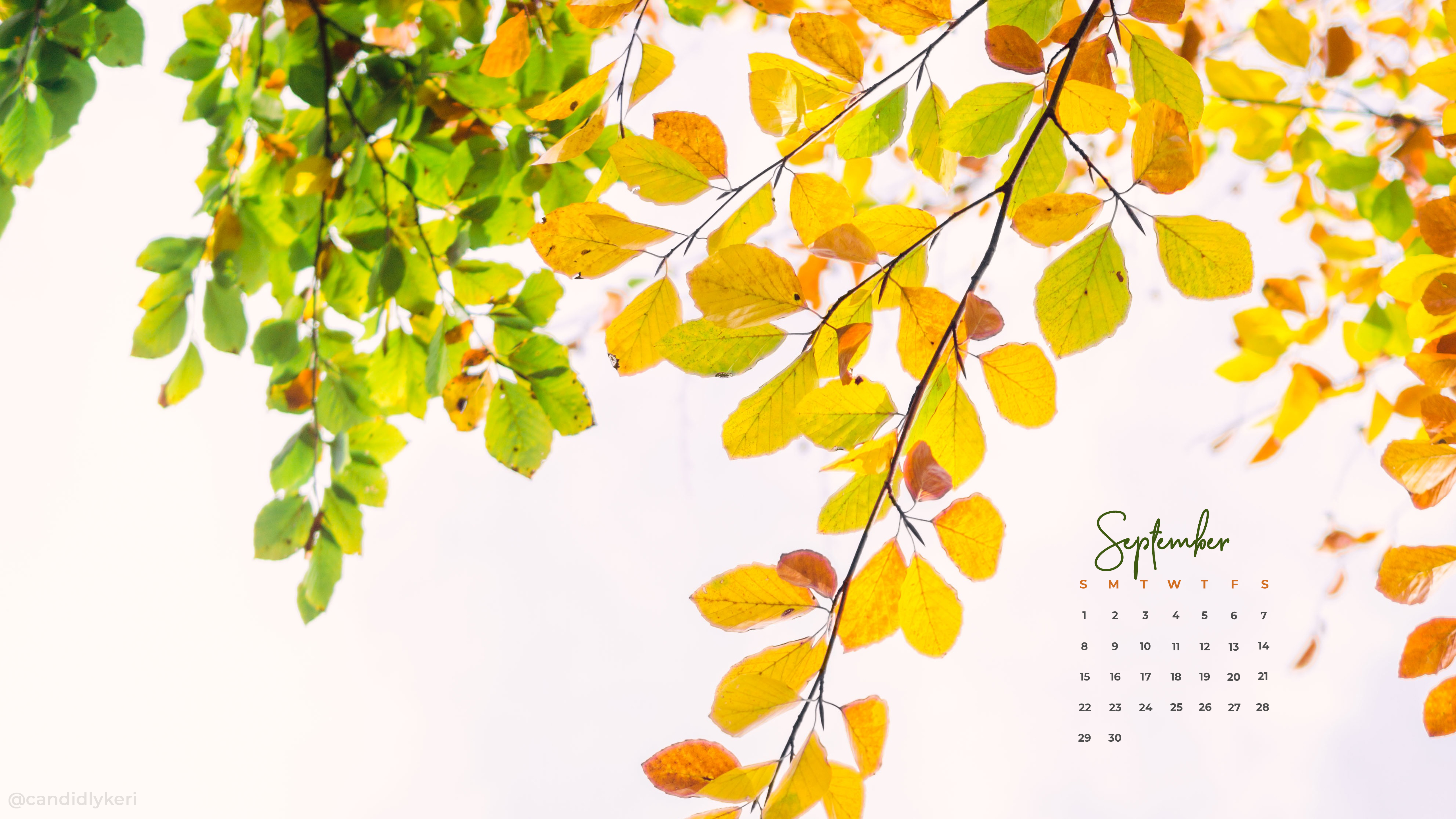 Watercolor Calendar Desktop Wallpaper Sep 2022 Academic Ca EroFound