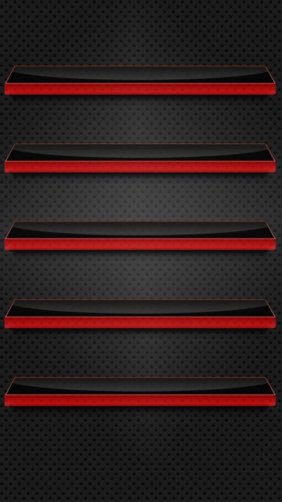 Free download Black and Red Glass Shelves Wallpaper Free iPhone