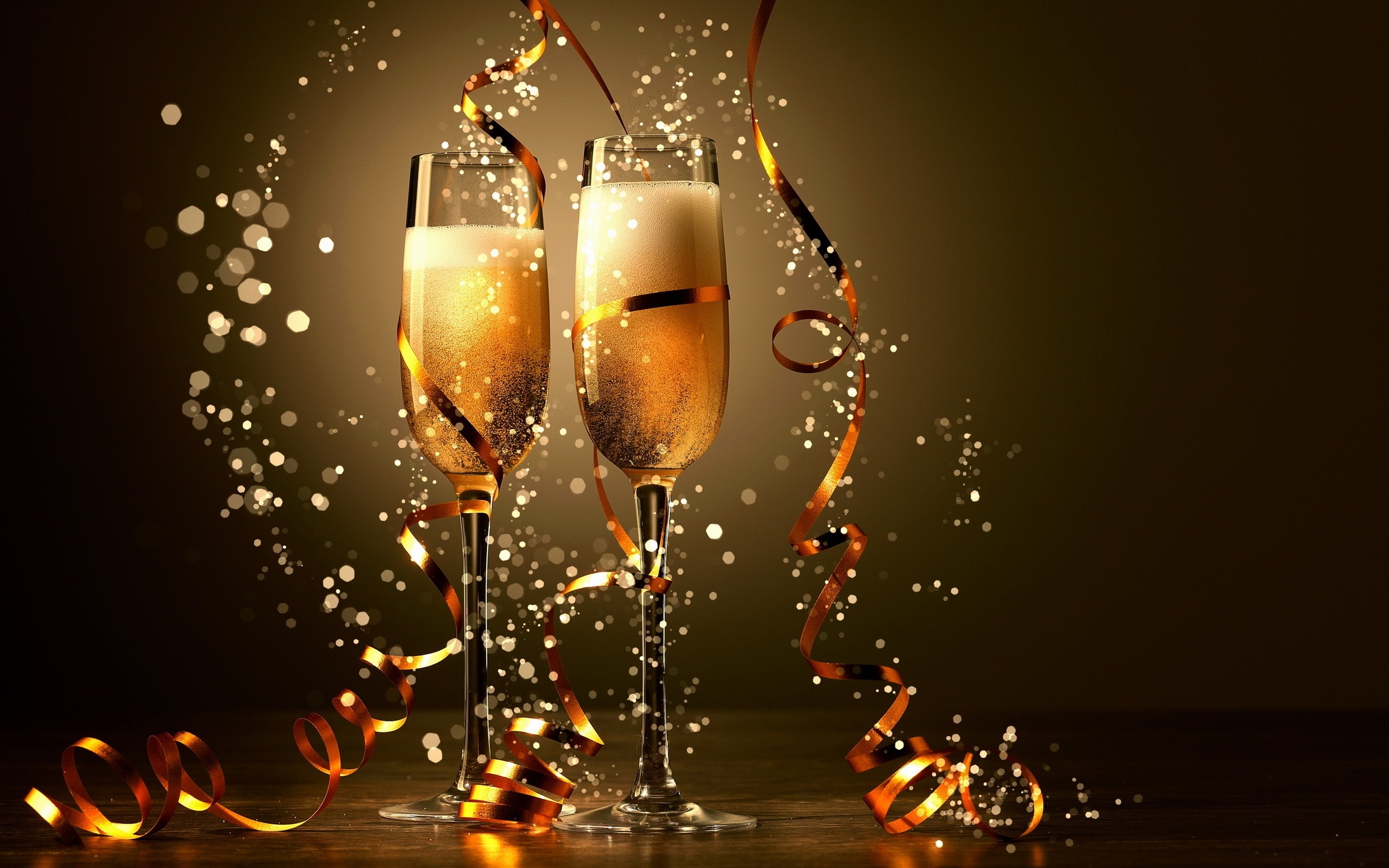 HD Wallpaper New Years Year Champagne