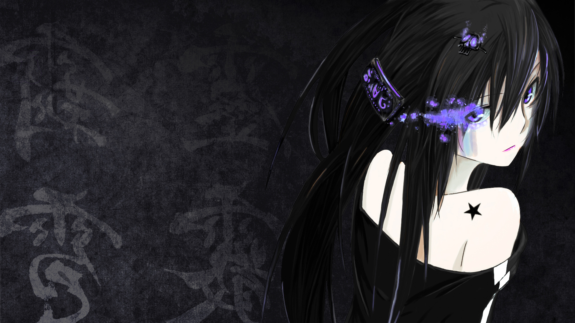 Black Rock Shooter Full HD Wallpaper and Background