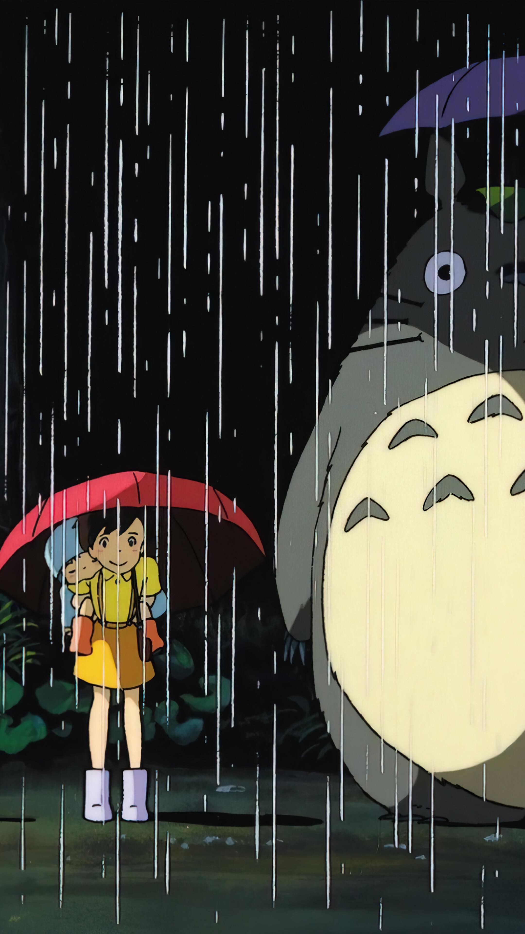 My Neighbor Totoro Bus Stop Anime 4K Wallpaper iPhone HD Phone 6710f