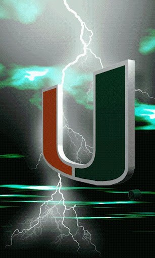 Miami Hurricanes Logo Wallpaper Bigger
