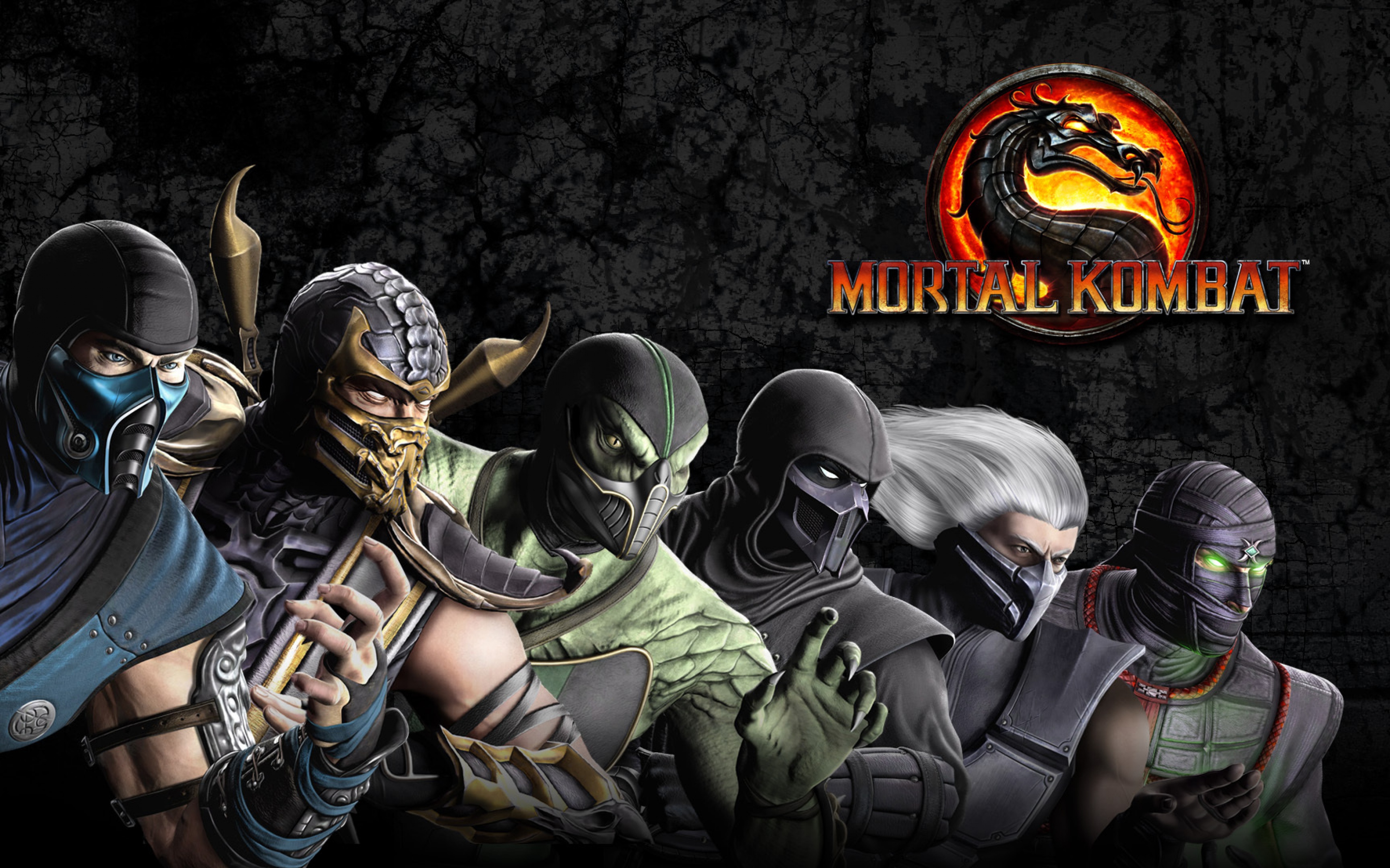 Kombat Ninja Sub Zero Scorpion Dragon Ultra HD 4k Background