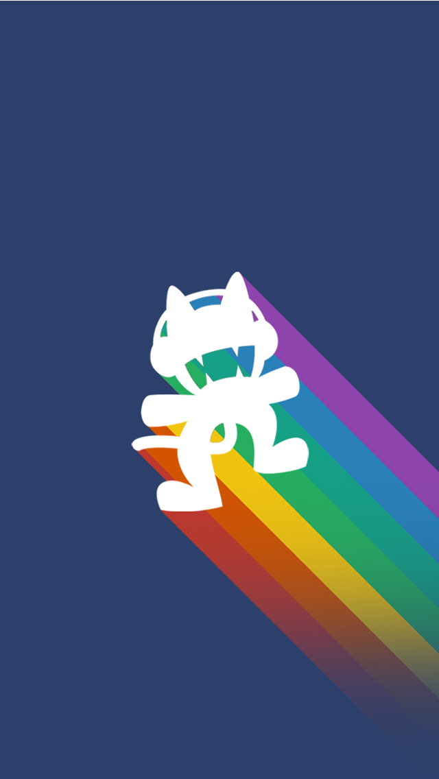 Flat Monstercat Rainbow Wallpaper iPhone By Jovicasmileski On
