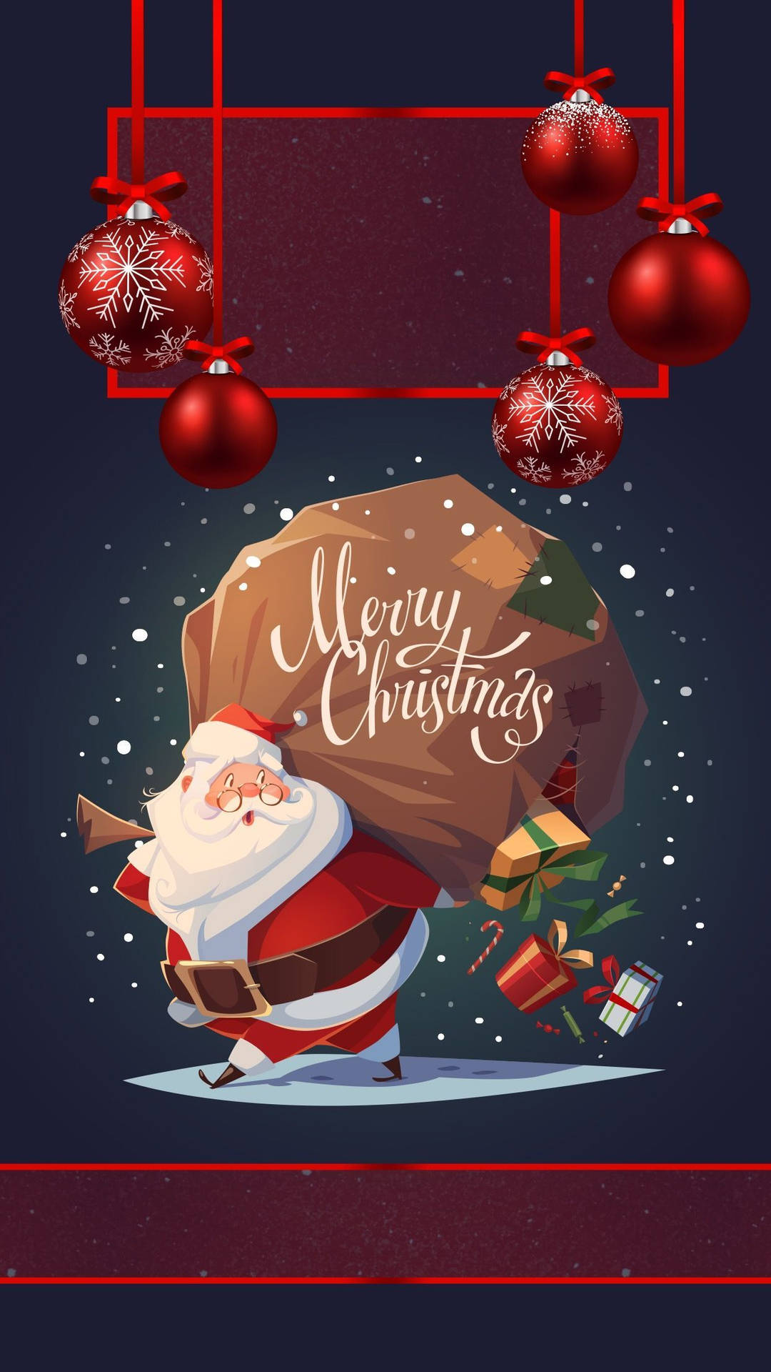 Merry Christmas iPhone Wallpaper