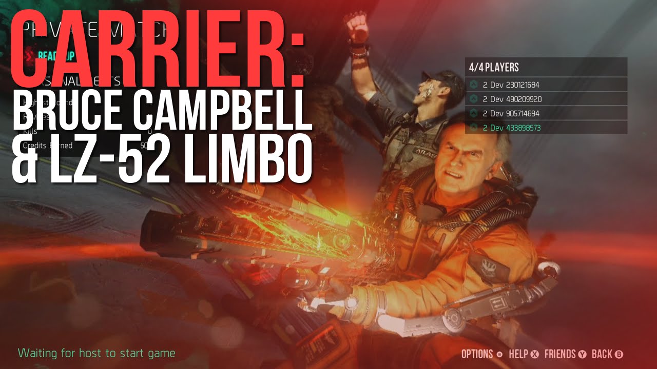 Exo Zombies Carrier W Bruce Campbell Lz Limbo Gameplay Cod Aw