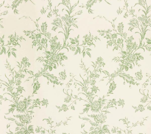 Toile Green Waverly Fabrics Wallpaper