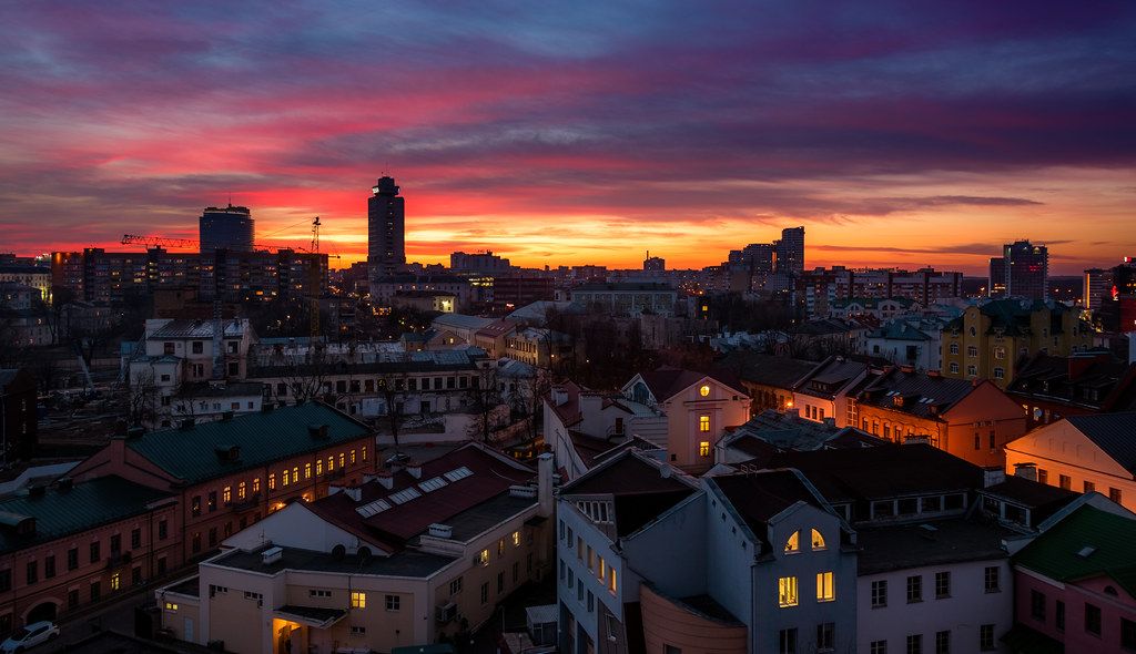 Minsk Sunset Panagiotis Papadopoulos Wallpaper By