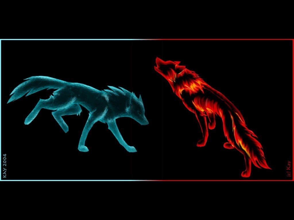Fire And Ice Wallpaper The Wolf Pack