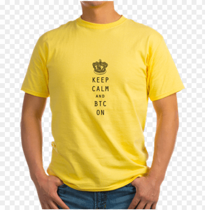 Keep Calm And Btc On Libertarian Bitcoin Merchandise Blue