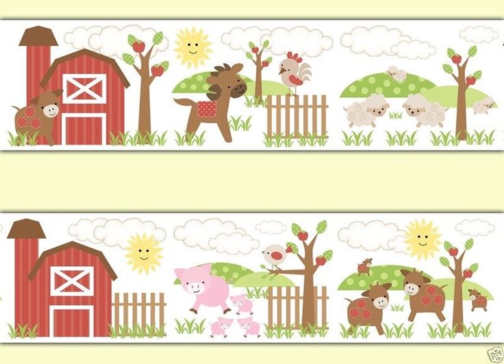 Free download Kids Room Decor Farm Nursery Animal Wallpaper and