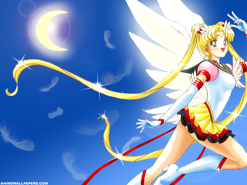 Sailor Moon Serena Alas Eterna Luna Marinero Wallpaper