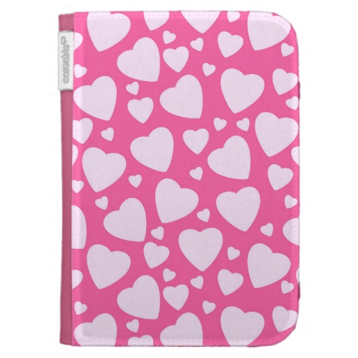 Pattern Cute Girly Heart Background Case For The Kindle