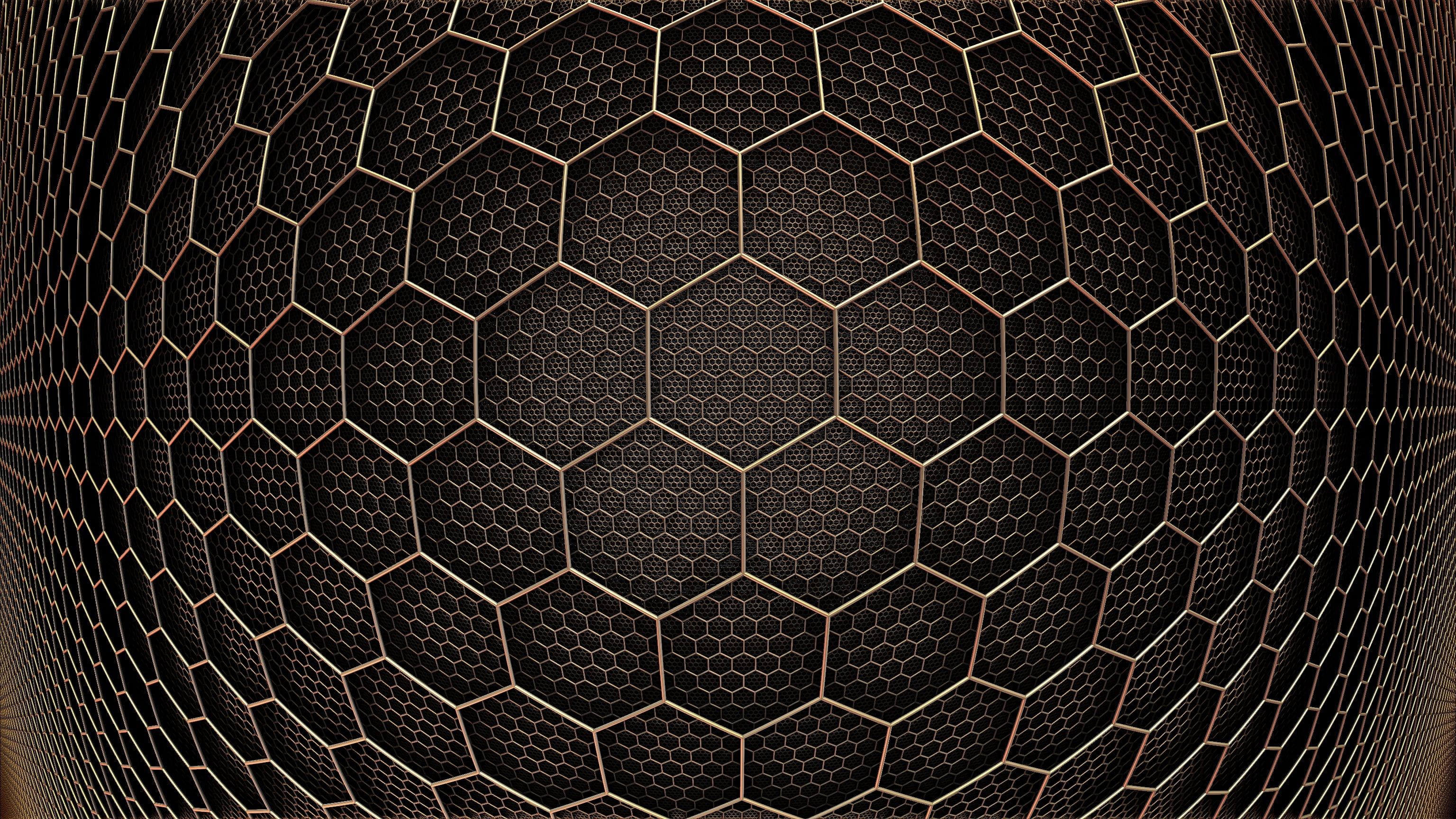 Black And White Area Rug Abstract Hexagon 3d Design 2k