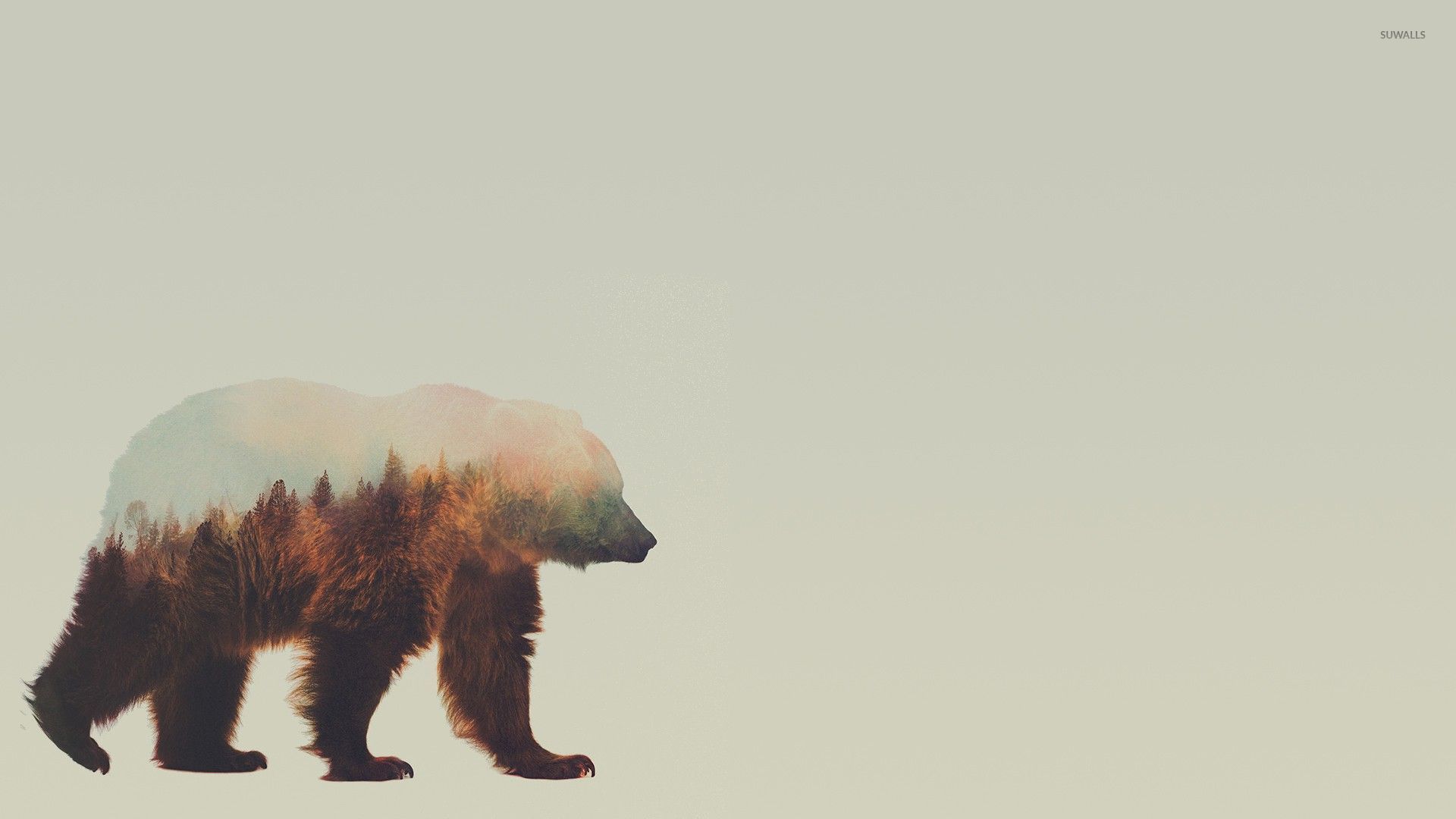 Lonesome Bear Wallpaper Digital Art