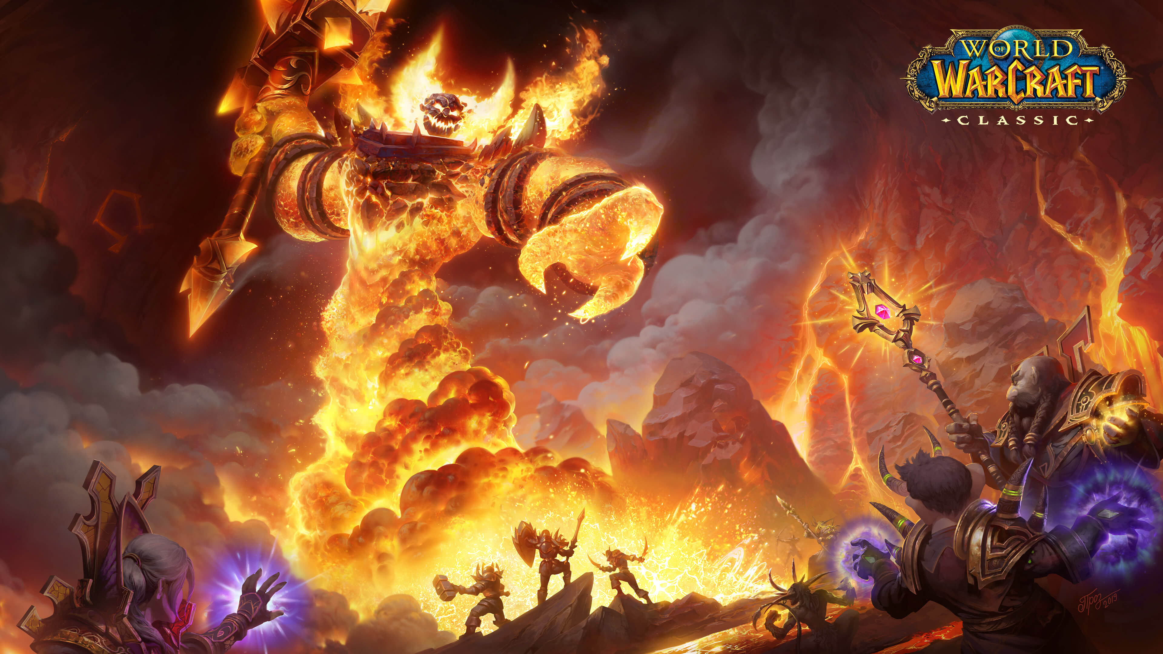 World Of Warcraft Classic Raid UHD 4k Wallpaper